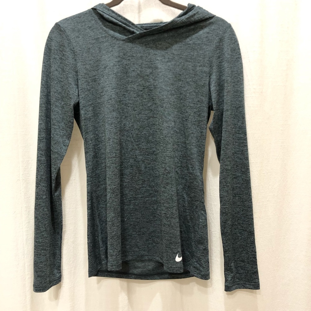 NIKE green lightweight hoodie